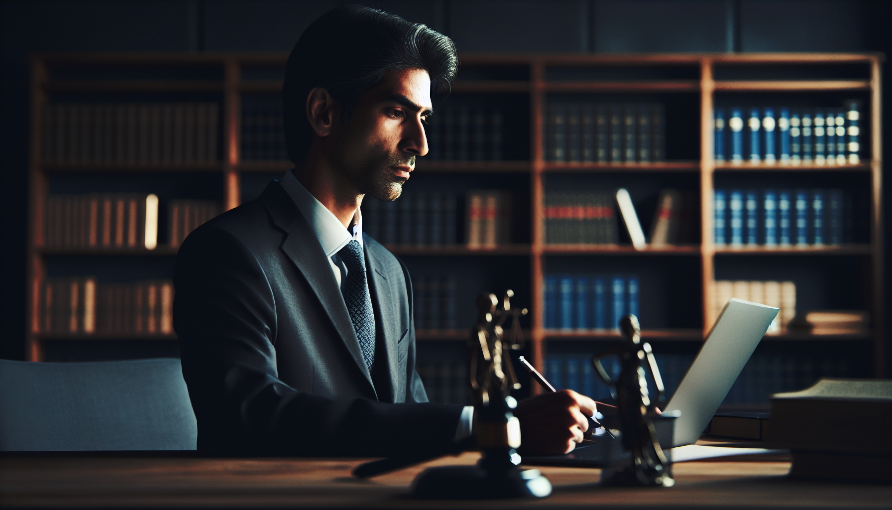 Advogado analisando economia tributária da Sociedade Unipessoal de Advocacia com a Fluire.